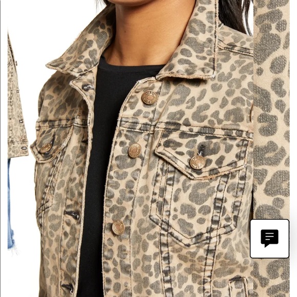Nordstrom Leopard Print Denim Jacket by STS BLUE - Colbey Jacket - Picture 3 of 14